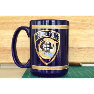 Tiburon Police Department Mug Collectible Coffee Cup Nautical Theme